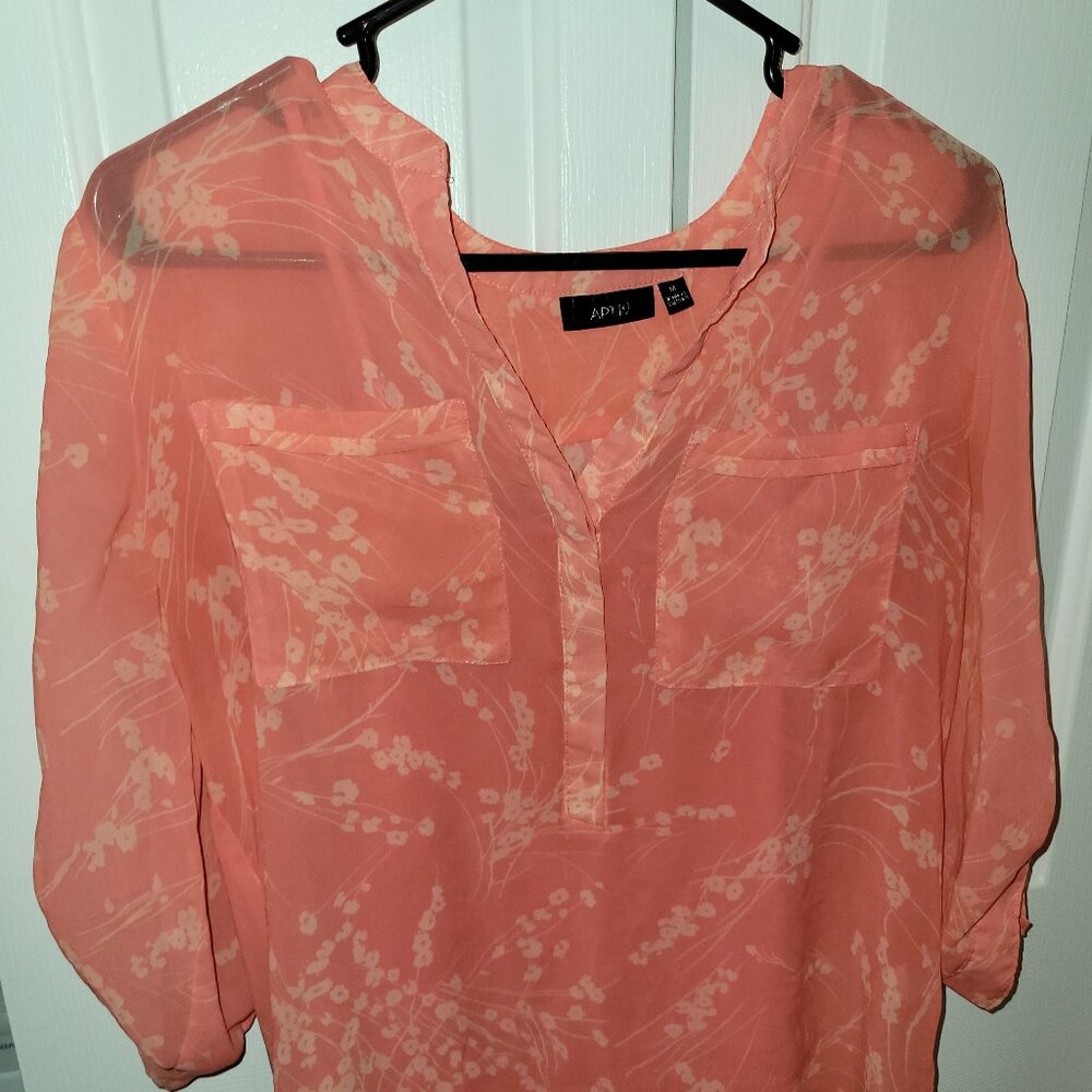 Coral Blouse